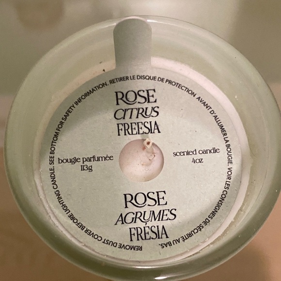 Frosted Green Candle - Picture 2 of 4